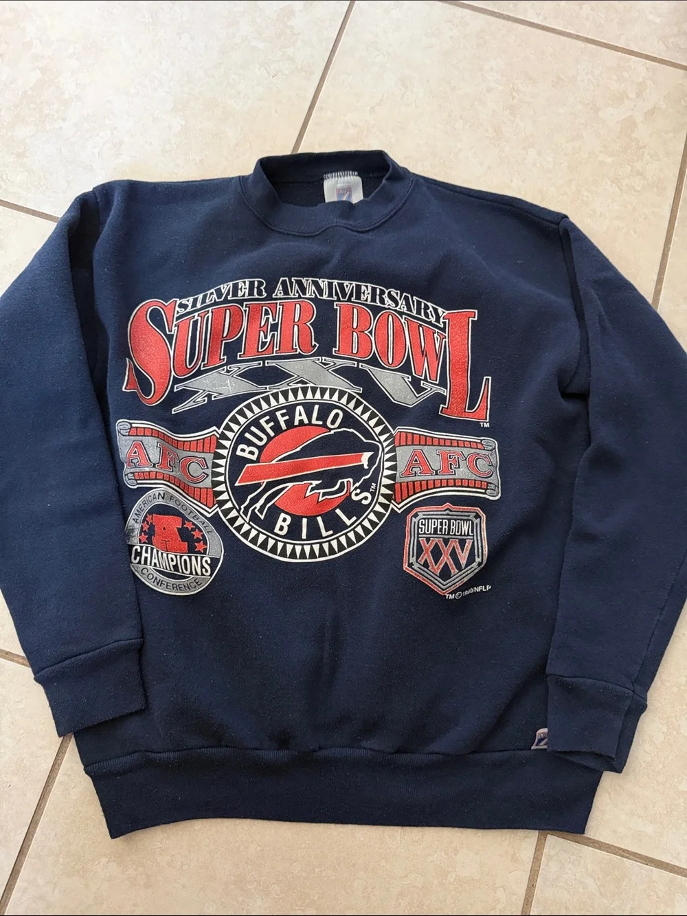 Buffalo Bills Navy Super Bowl Sweatshirt